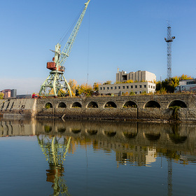 Речной порт (в период упадка) Новосибирска. Фрагмент